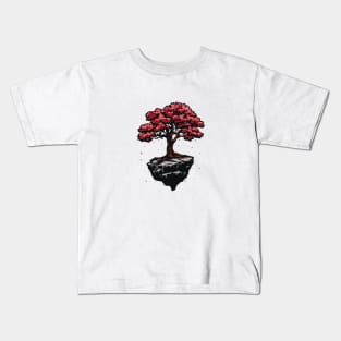 Single Cherry Tree | Japanese Classic Art Kids T-Shirt